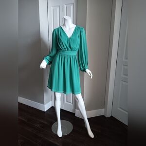 Green Long Sleeve Dress